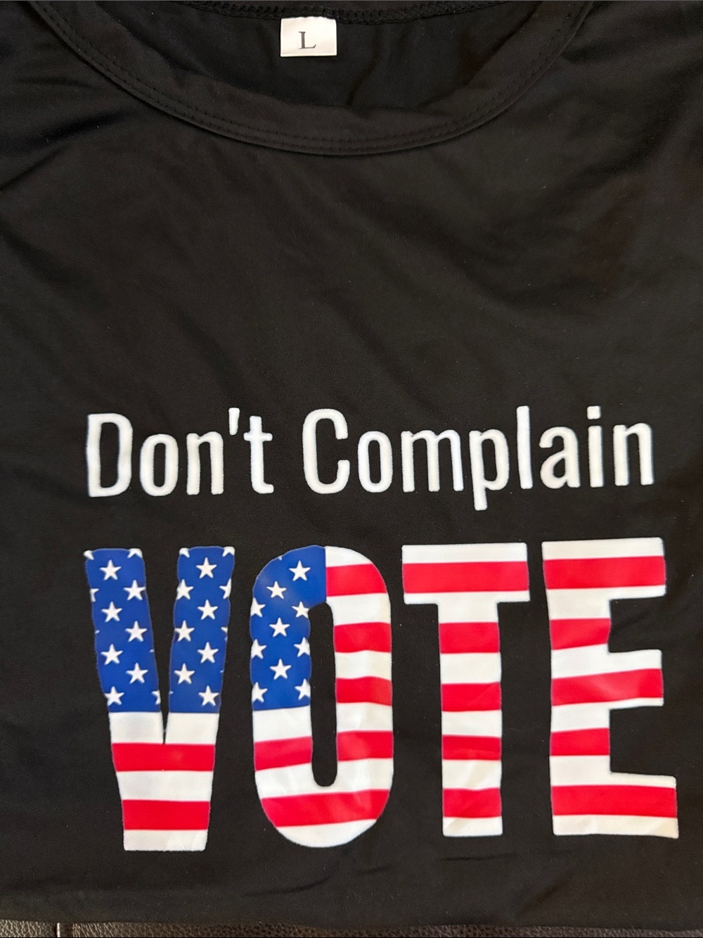 Don't Complain VOTE Graphic adult Tee - Black